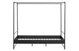 BED FRAME BUNK BLACK METAL DOUBLE - BED, BED BACK